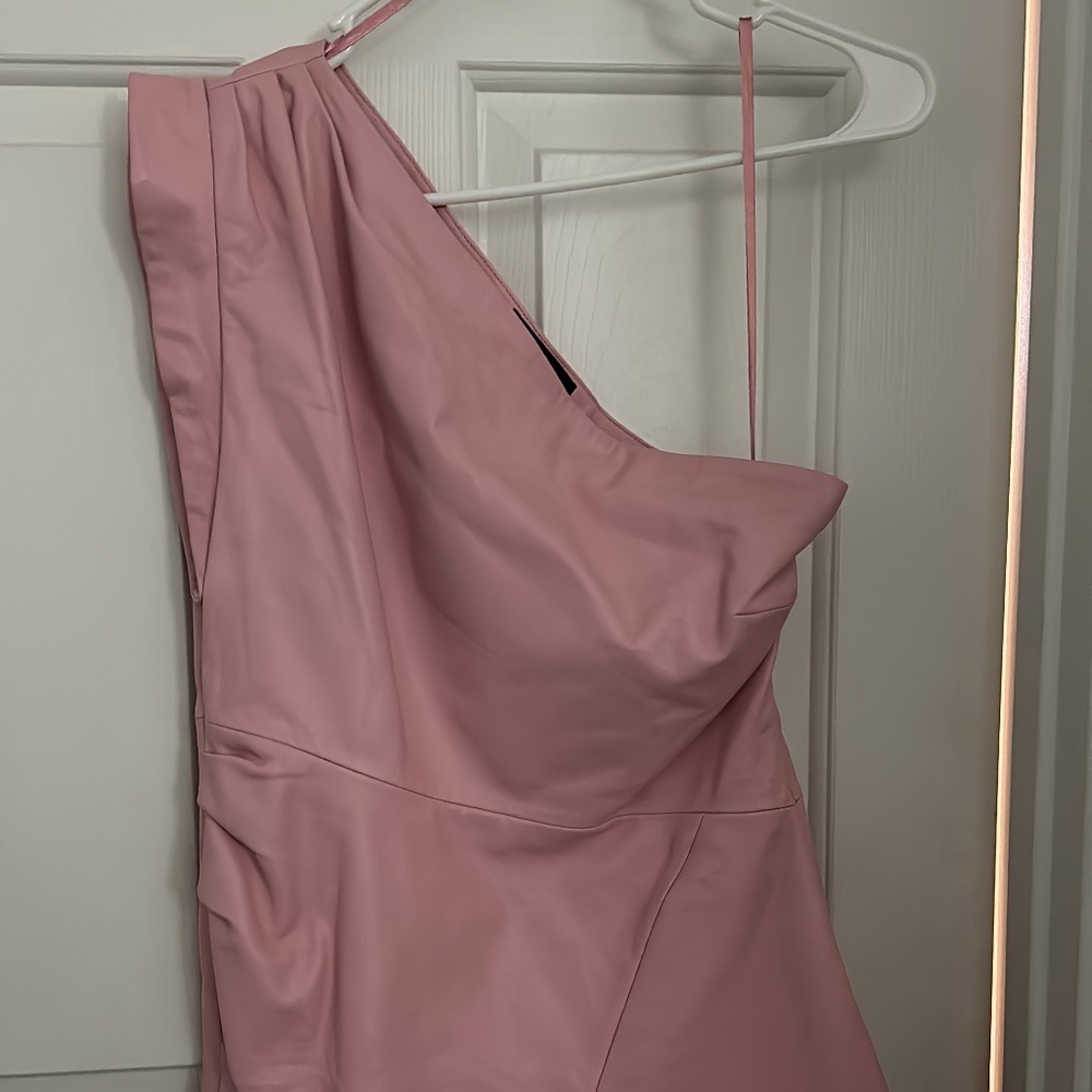Pink Leather dress